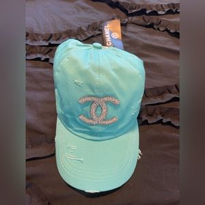 Chanel distressed hat